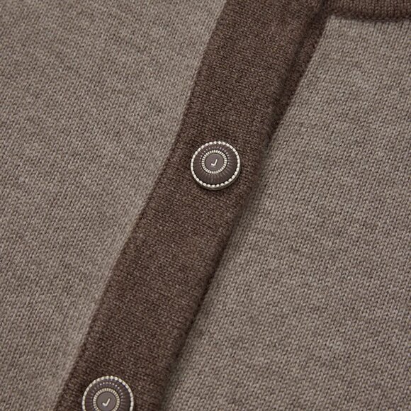 CHICJOC Italian Yarn 100% Cashmere Vintage Style Cardigan size 38 - Picture 11 of 13